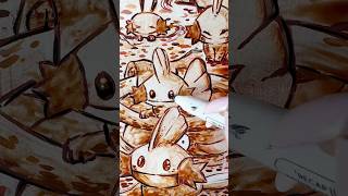 PINTANDO un 🔥POKÉMON🔥 con KETCHUP🍅🍟🤮 SALE HORRIBLE pokemon dibujo [upl. by Marget920]