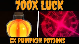 Using 5 Pumpkin potions in new biomes Sols rng [upl. by Sulamith725]