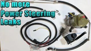 Electric Volvo Power Steering Conversion On Classic Continental [upl. by Llieno970]