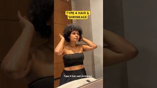 What shrinkage looks like on 4C Hair shorts naturalhair afrohair [upl. by Puett]