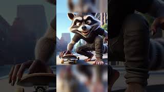 Justice Served The Inept Cat Cop vs Raccoon Thief funny cartoon comedy [upl. by Alfy]