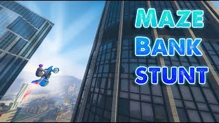 New Oppressor Maze Bank Stunt  GTA 5 Online  Gunrunning DLC [upl. by Bertold]