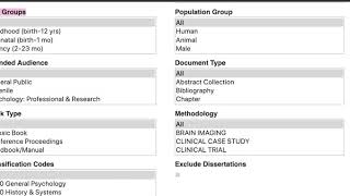 PsycINFO Search Features [upl. by Aharon]