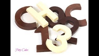 Como hacer Letras y Numeros de chocolate [upl. by Eanar]