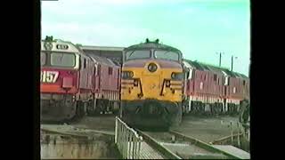 SRF124 DELEC LOCOMOTIVE DEPOT IN SYDNEY  1987 [upl. by Kean999]