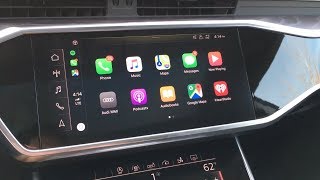 2021 Audi Wireless Apple CarPlay Tutorial Iphone on the dash [upl. by Yuk103]