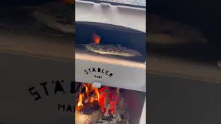 Cooking pizza in the Stadler Made Pizza Oven wood fired [upl. by Fanestil]