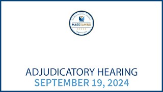 MGC Adjudicatory Hearing– September 19 2024 [upl. by Moyer553]