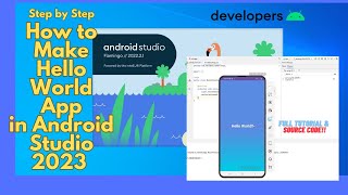 Creating First Application In Android Studio in 2023  For Beginners [upl. by Eelyk222]