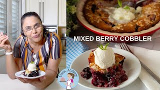 Make the BEST Mixed Berry Cobbler EVER  Any Time of the Year [upl. by Paolina]