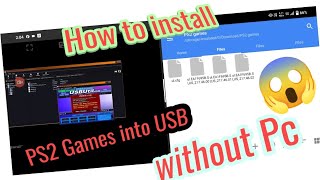 How to install PS2 games into pendrive with Android [upl. by Kirit854]