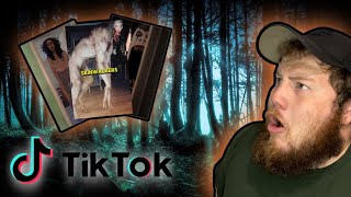 REACTING TO SCARY TIK TOKS [upl. by Alihs]