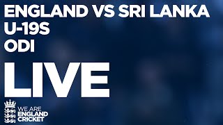 🔴 LIVE England U19s v Sri Lanka U19s  2nd ODI [upl. by Maillw803]