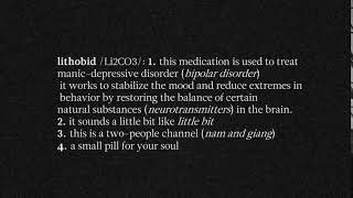 The Definition Of Lithobid [upl. by Leval]