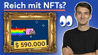 NFTBoom Was sind NFTs Kann man damit Geld verdienen  Finanzfluss [upl. by Darreg71]