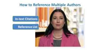 How to Reference Multiple Authors in APA Style [upl. by Narud]