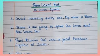 Students education is liveRani laxu bai 10line essay [upl. by Poll]