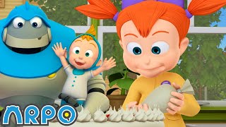 ARPO the Robot  Emma Takes The Cake  Funny Cartoons for Kids  Arpo and Daniel Full Episodes [upl. by Sonaj]