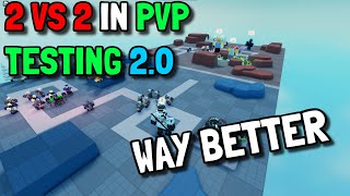 2 VS 2 IN 20 PVP TESTING  WAY BETTER  ROBLOX TOWER DEFENSE SIMULATOR TDS [upl. by Hawk]