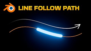 LINE FOLLOW a PATH in Blender  Geometry Nodes [upl. by Nazarius]