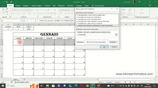 Calendario Excel Parte Prima [upl. by Tarfe]