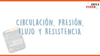 FISIOLOGÍA CIRCULACIÓN PRESIÓN FLUJO Y RESISTENCIA  ENTENDIENDO GUYTON CAP 14 [upl. by Alamat]