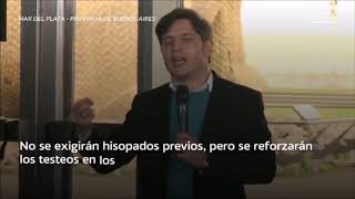 Kicillof lanzó la temporada de verano bonaerense con protocolos estrictos [upl. by Aneekas]