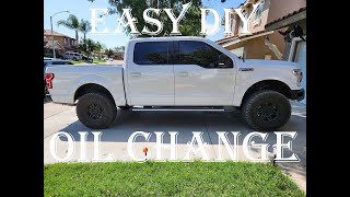 DIY Quick Easy F150 Oil Change [upl. by Milburt849]