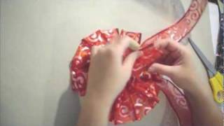 How To Make A Easy Ribbon Bow [upl. by Auqkinahs]