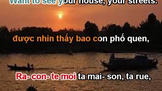 XIN CHAO VIET NAM BONJOUR VIETNAM KARAOKE [upl. by Agler]