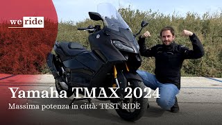 Yamaha TMAX Tech Max 2024  💪🏻 Massima potenza in città TEST RIDE [upl. by Egrog510]