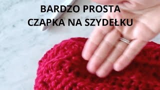 TUTORIAL👉ŁATWA CZAPKA WYKONANA SZYDEŁKIEM [upl. by Aprile]