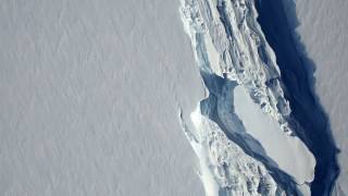 Crack in Larsen C Ice Shelf [upl. by Bertine]