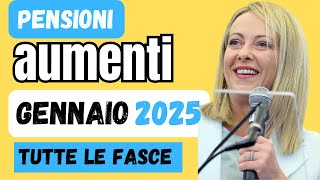 quotAumenti delle Pensioni da Gennaio 2025 Tutte le Novità e le Percentuali di Rivalutazionequot [upl. by Rubin815]