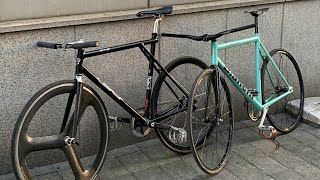 4K  Bike Check  Bianchi Pista Concept 2005 amp GT gtb [upl. by Newmark767]