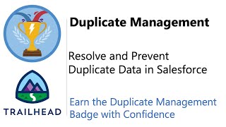 Resolve and Prevent Duplicate Data in Salesforce  Trailhead  Answered and Explained [upl. by Ahseit349]