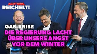 GasKrise Hier lachen Scholz Habeck und Lindner über unsere Angst vor Blackout und Winter [upl. by Ahsei]