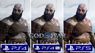 God of War Ragnarok PS4 vs PS4 Pro vs PS5 Graphics Comparison [upl. by Conn153]