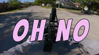 SUPERMOTO VLOG SIES WILD RIDES I ALMOST CRASH MY FRIENDS MINI BIKE [upl. by Daveen835]