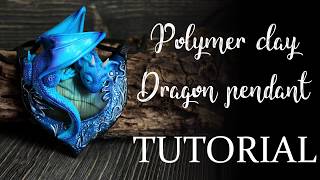 Sculpting a dragon pendant out of polymer clay  Tutorial timelapse process of sculpting [upl. by Luelle]