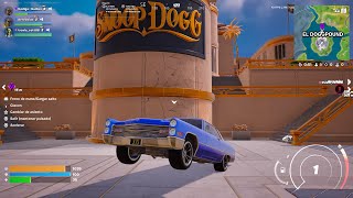 HOW TO LIFT THE CAR IN FORTNITE HOW TO JUMP WITH THE LOWIRIDERS CAR SNOOP DOGG FORTNITE [upl. by Sochor]