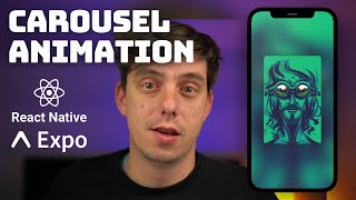 AWESOME React Native carousel animation 60fps  FlatList and Animated API [upl. by Anaigroeg]