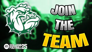 BECOME A PLAYER IN MY COLLEGE FOOTBALL 25 TEAMBUILDER DYNASTY [upl. by Uamak]