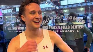 Wisconsins Adam Spencer Runs 352 Top Collegiate In Wanamaker Mile [upl. by Osnofedli]