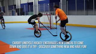 FEATURE Cardiff Unicycle Hockey [upl. by Ettenig]