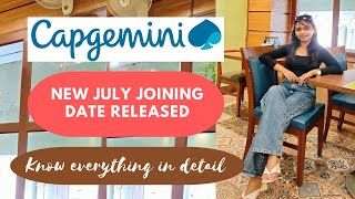 Capgemini July Joining Date for Batch 2023  Capgemini New Joining Date [upl. by Siuqcram]