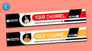 How to make youtube banner  how to create a youtube banner  youtube banner design [upl. by Anitselec]