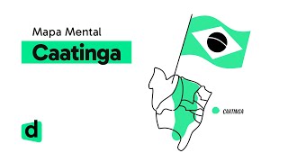 CAATINGA  GEOGRAFIA  Mapa Mental  Quer Que Desenhe [upl. by Eidda539]