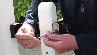 How to install the Gatemaster Surface Fixed Digital Lock [upl. by Lara]