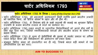 CHARTER ACT 1793 [upl. by Cheston]